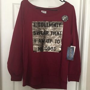 2XL burgundy Harry Potter sweater